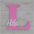 Personalised Wooden Letters - Lolly Pink
