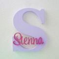 Personalised Wooden Letters - Mauve