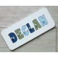 Personalised Name Puzzle - Blues and green