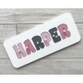 Personalised Name Puzzle - Dusty pinks, charcoal