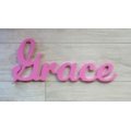 Kids Wooden Names in Majestic Font - 18mm x 15cm