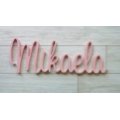 Kids Wooden Name in Bliss font - 9mm x 12cm