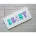 Personalised Name Puzzle - Purples and teal