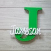 Personalised Wooden Letters - Green