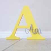 Personalised Wooden Letters - Yellow