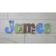 Wooden Letters 6mm -  Jungle Animals