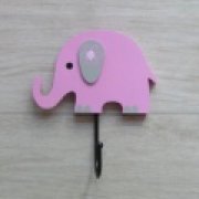Kids Coat Hook -  Elephant pink