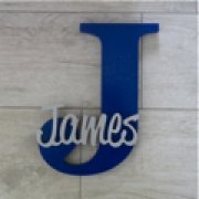 Personalised Wooden Letters - Navy Blue